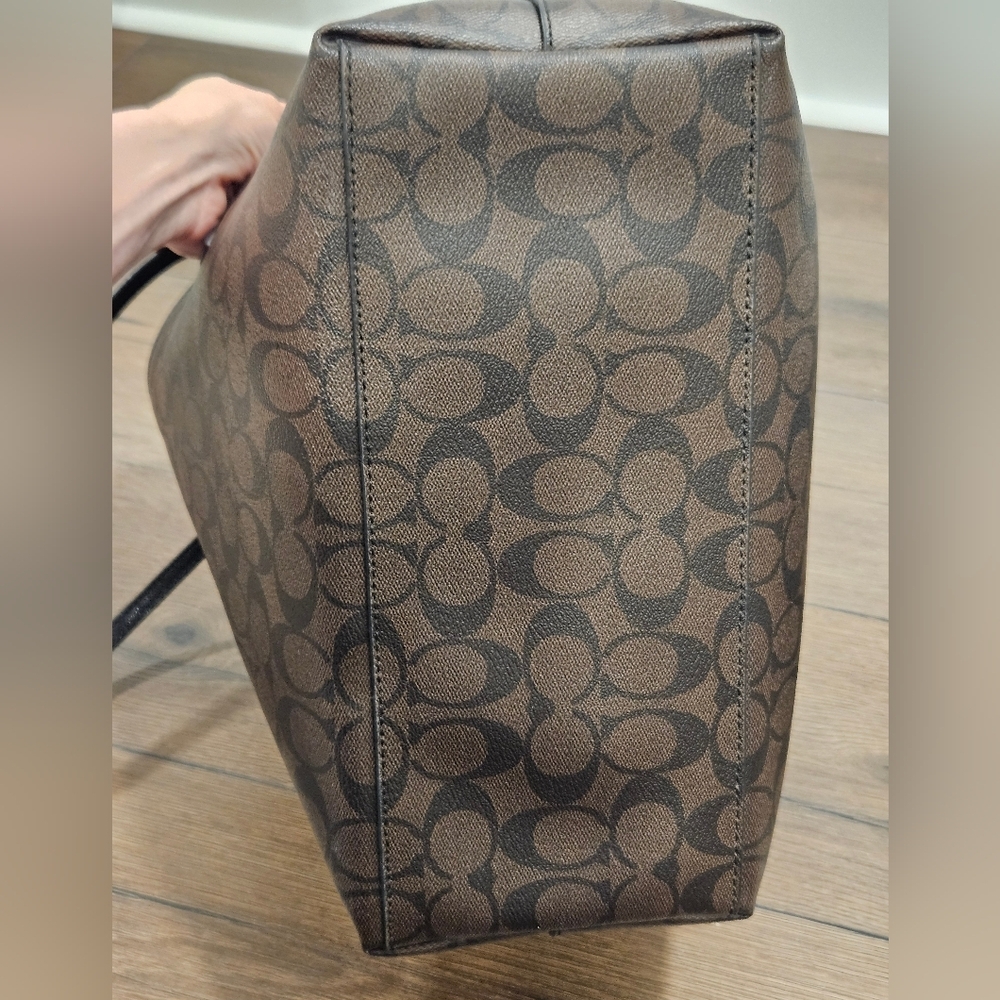 Coach Brown Signature Tote Bag - Picture 4 of 16